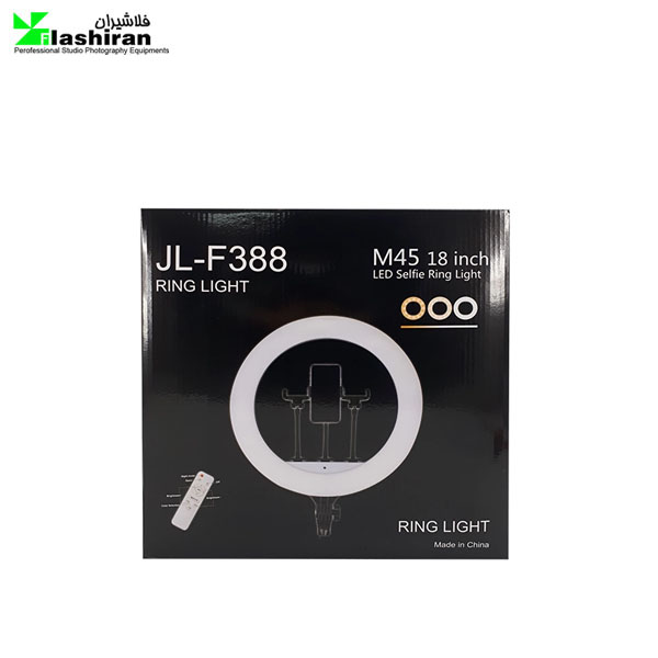 رینگ لایت عکاسی JL-F388 Ring Light به همراه کیف رینگ لایت عکاسی JL-F388 Ring Light به همراه کیف