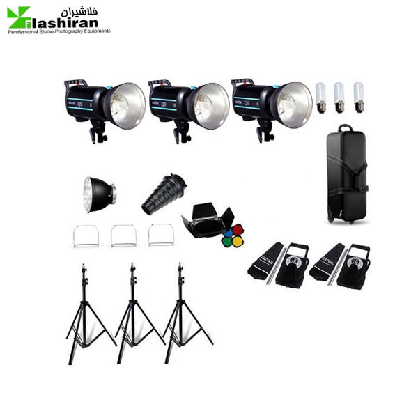 کیت فلاش گودوکس GODOX QS-300 II KIT 2 دست دوم کیت فلاش گودوکس GODOX QS-300 II KIT 2 دست دوم