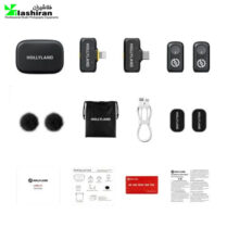 میکروفون یقهای بیسیم Hollyland Lark A1 Combo دو نفره با گارانتی میکروفون یقهای بیسیم Hollyland Lark A1 Combo دو نفره با گارانتی
