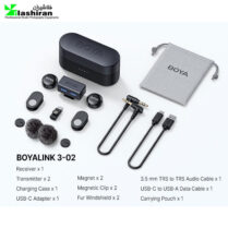 میکروفون بی سیم یقه ای BoyaLink 3 – 02 میکروفون بی سیم یقه ای BoyaLink 3 – 02