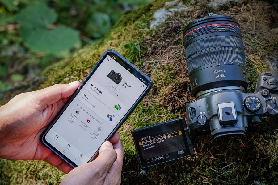 آموزش اتصال دوربین کانن به تلفن همراه با Canon Camera Connect